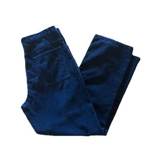 VTG CHAPS RALPH LAUREN Dark Navy Blue Corduroy Khaki Pants‎ 33Wx30.5L CA00213